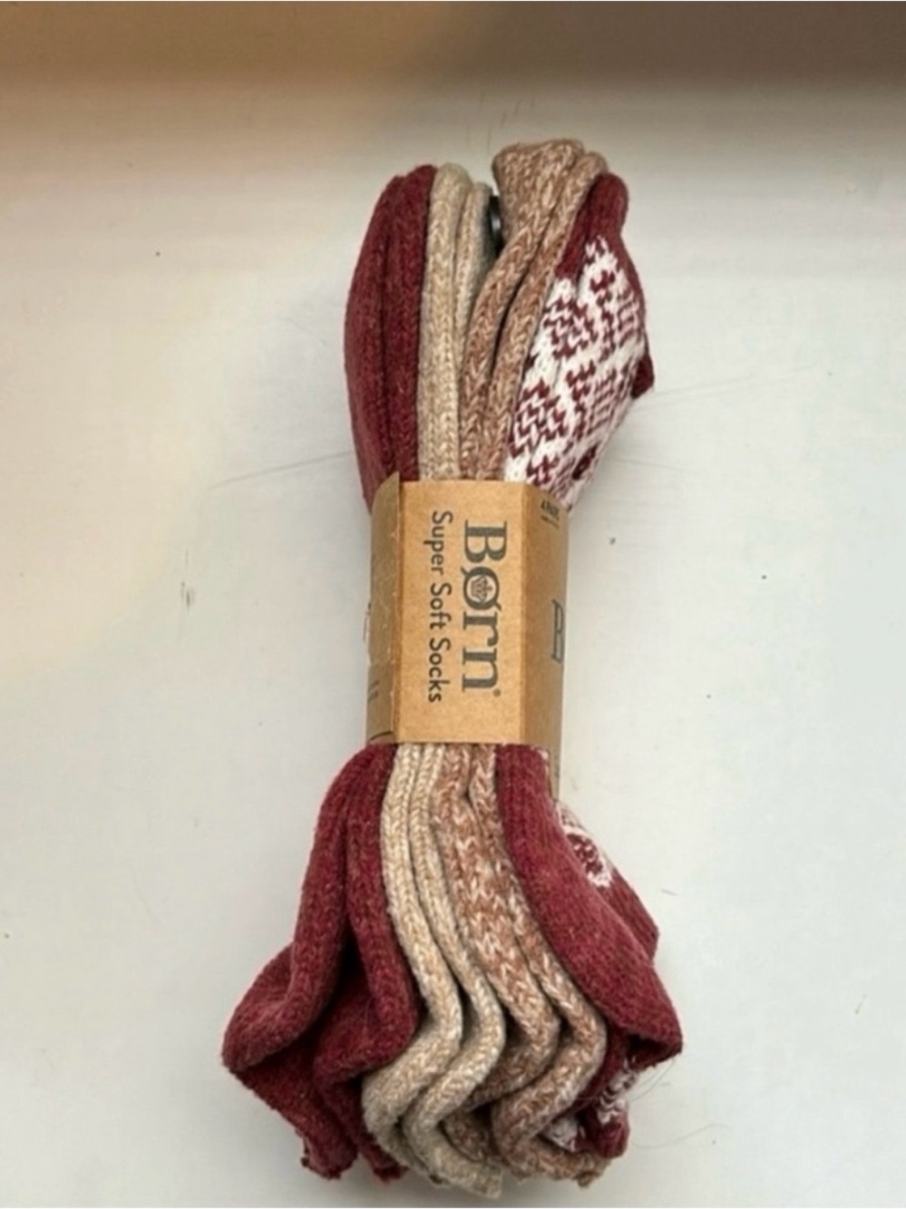 New Born Socks Women’s 4 Pair Burgundy & Brown Super Soft Casual Activewear Fall - Picture 3 of 12